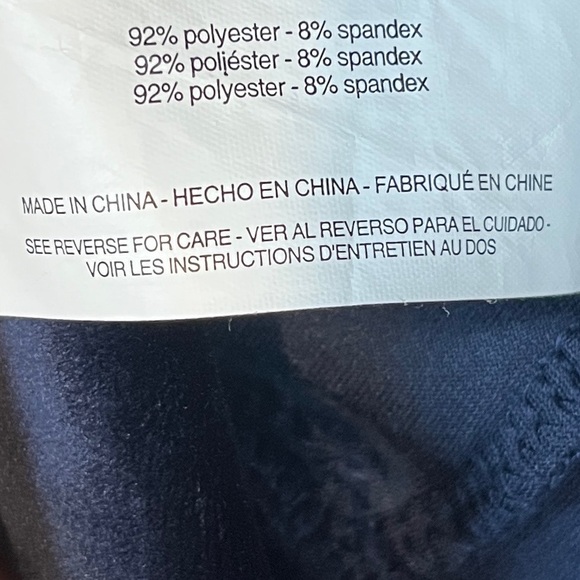 Gloria Vanderbilt Dark Blue Polyester Long Sleeve Sweater Size Medium - Picture 4 of 8